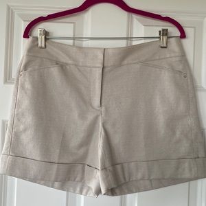 White House Black Market beige shorts